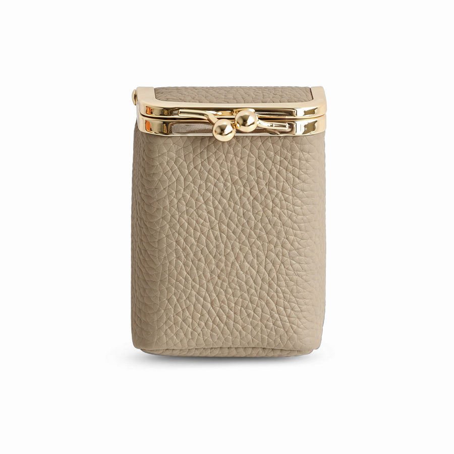 Leather Mini Red Lipstick Bag - Chic & Stylish Makeup Bag
