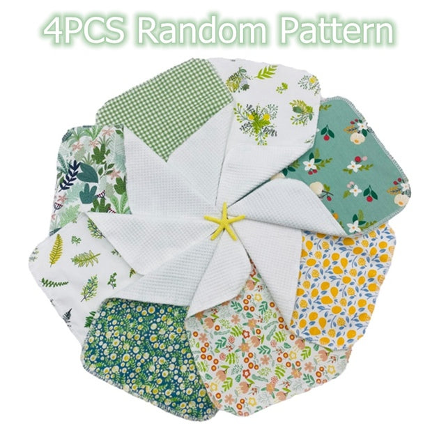 Sustainable Reusable Cotton Cloth Wipes - Eco-Friendly Towels