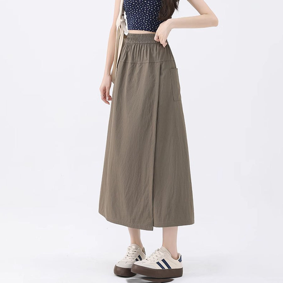 Quick-drying Workwear Skort - Womens Wide-leg Pants