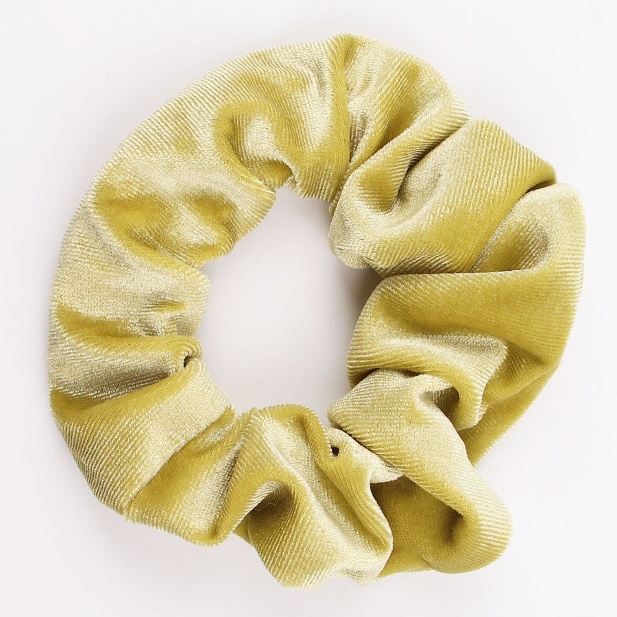 Velvet Tencel Pocket Wallet Hair Scrunchies - Retro Style