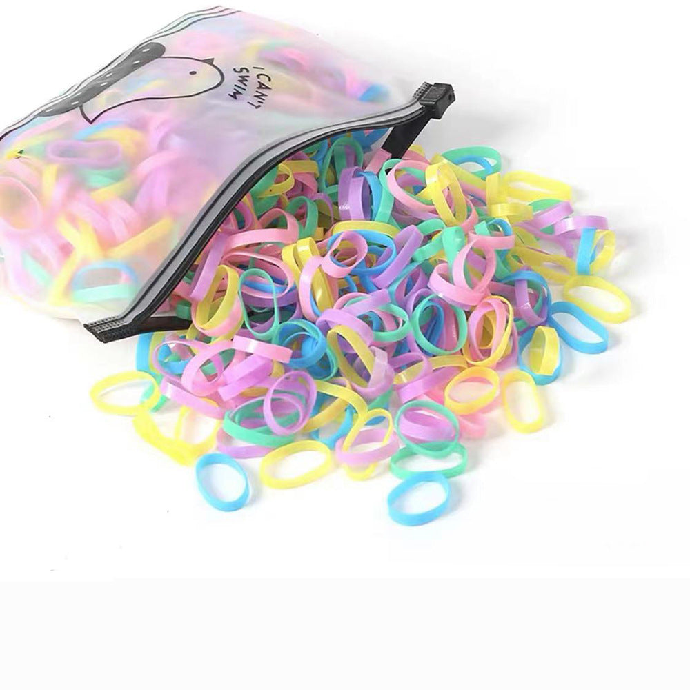 Sustainable Scrunchie for Kids - 350pcs Thickened Rubber Bands