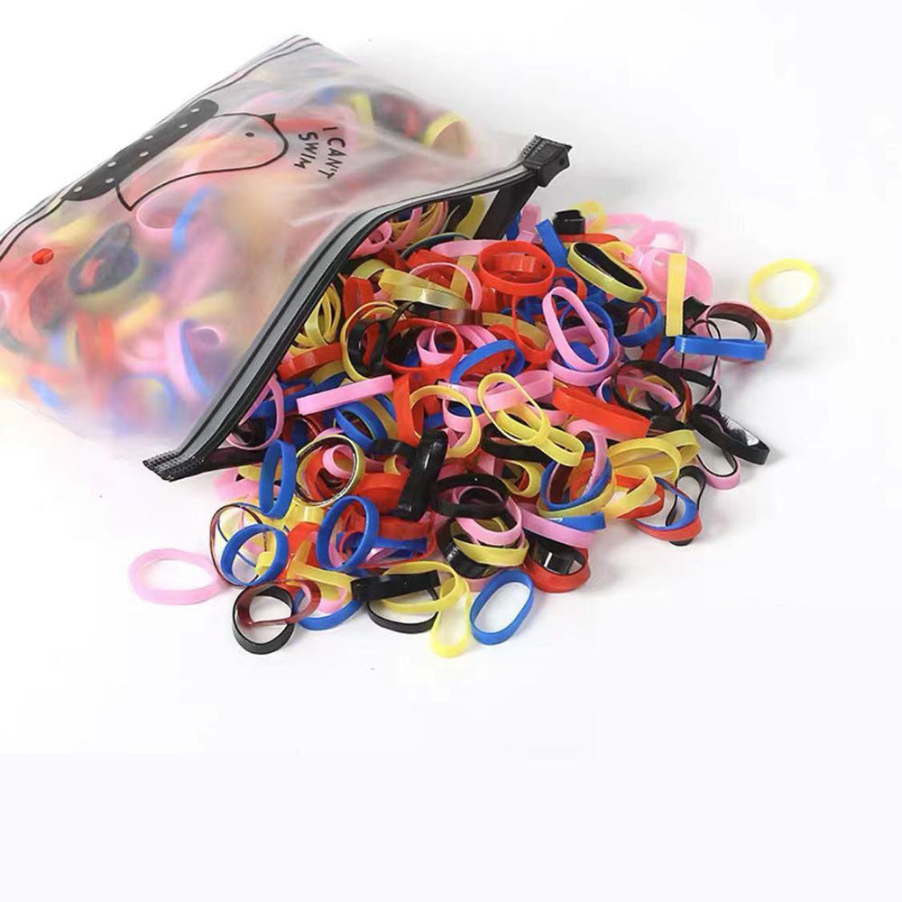 Sustainable Scrunchie for Kids - 350pcs Thickened Rubber Bands
