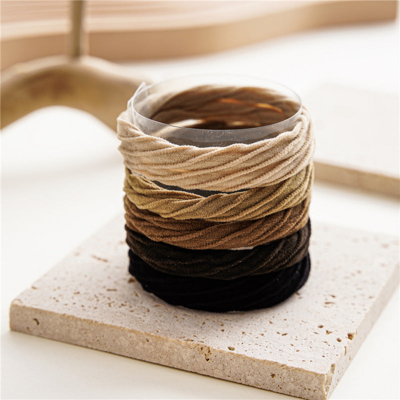 Sustainable Scrunchie: Rubber Band Female Head Towel