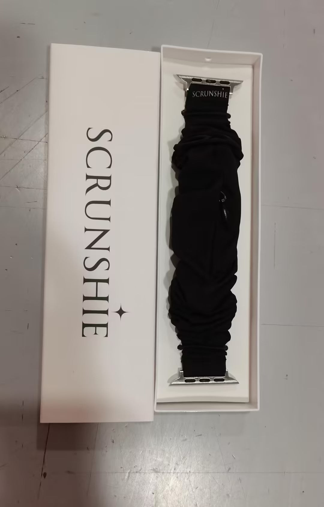 Sustainable Scrunchie Watch with Hidden Zipper Pocket
