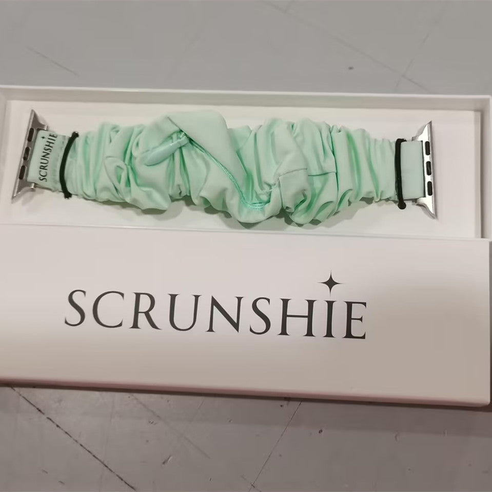 Sustainable Scrunchie Watch with Hidden Zipper Pocket