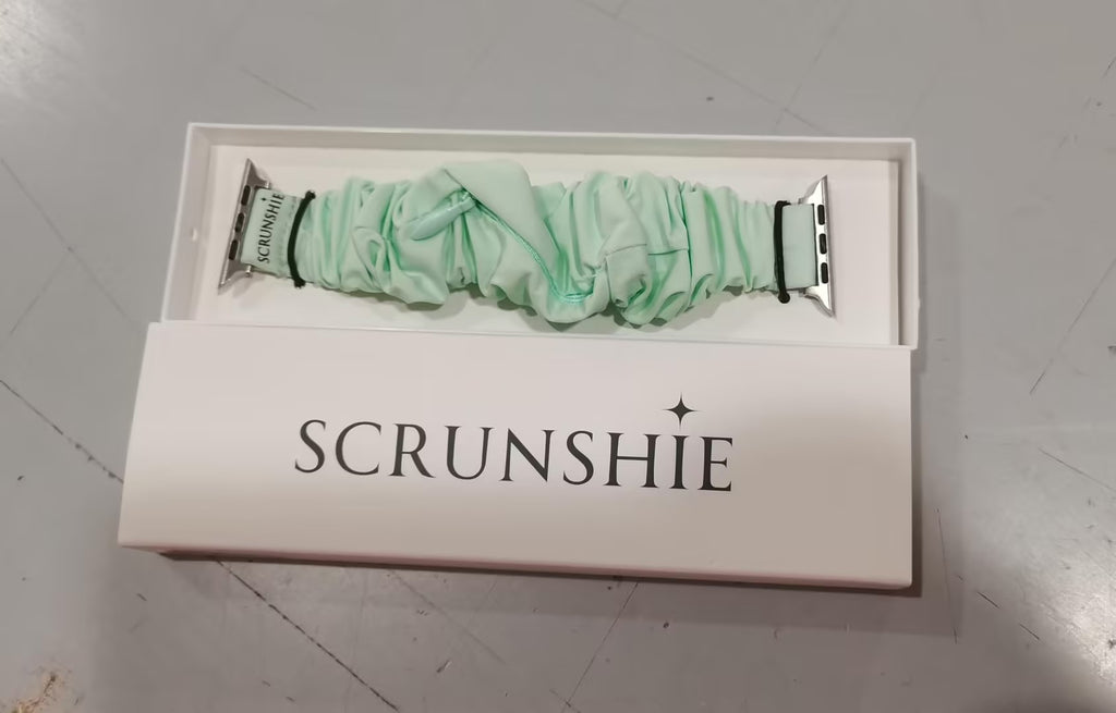 Sustainable Scrunchie Watch with Hidden Zipper Pocket