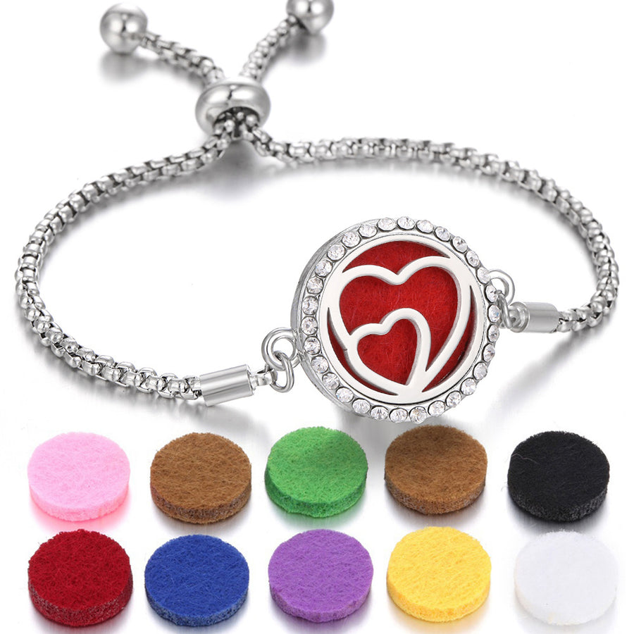 Kaleidoscope Aromatherapy Locket Bracelet for Women