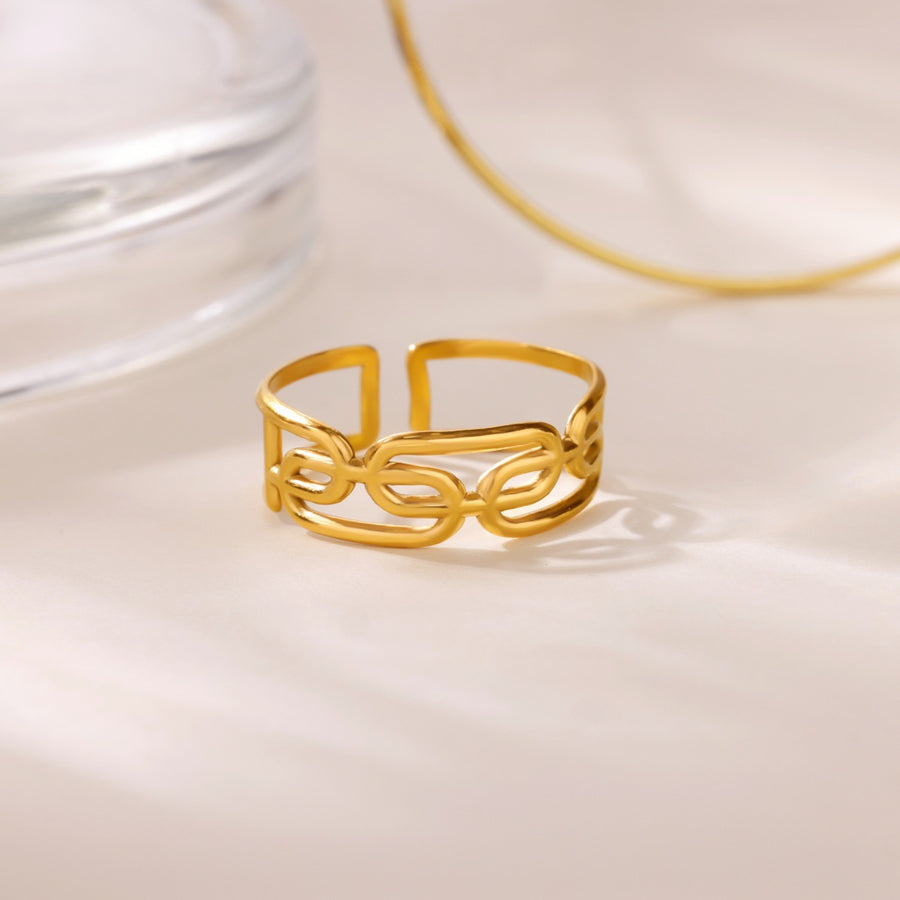 Creative Alien Big Wave Adjustable Ring for Women