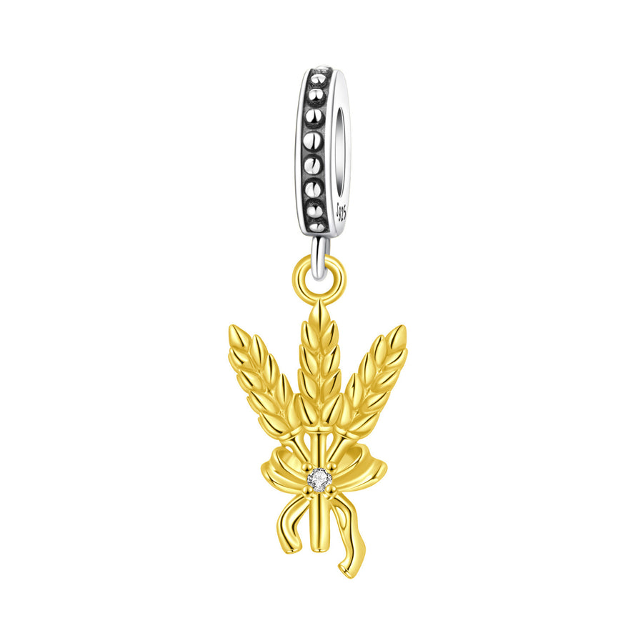 Lily Of The Valley Iris Pendant Necklace DIY Bracelet Charm