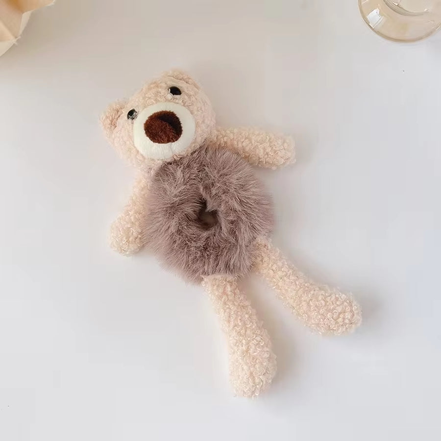 Girls Lovely Scrunchies - Cute Bear Hair Band for Kids