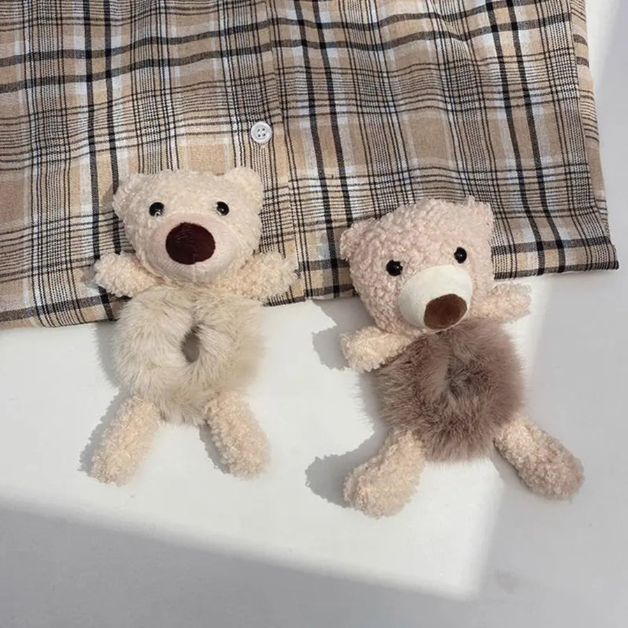 Girls Lovely Scrunchies - Cute Bear Hair Band for Kids
