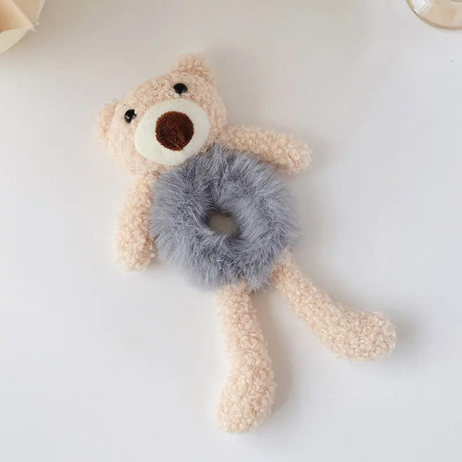 Girls Lovely Scrunchies - Cute Bear Hair Band for Kids