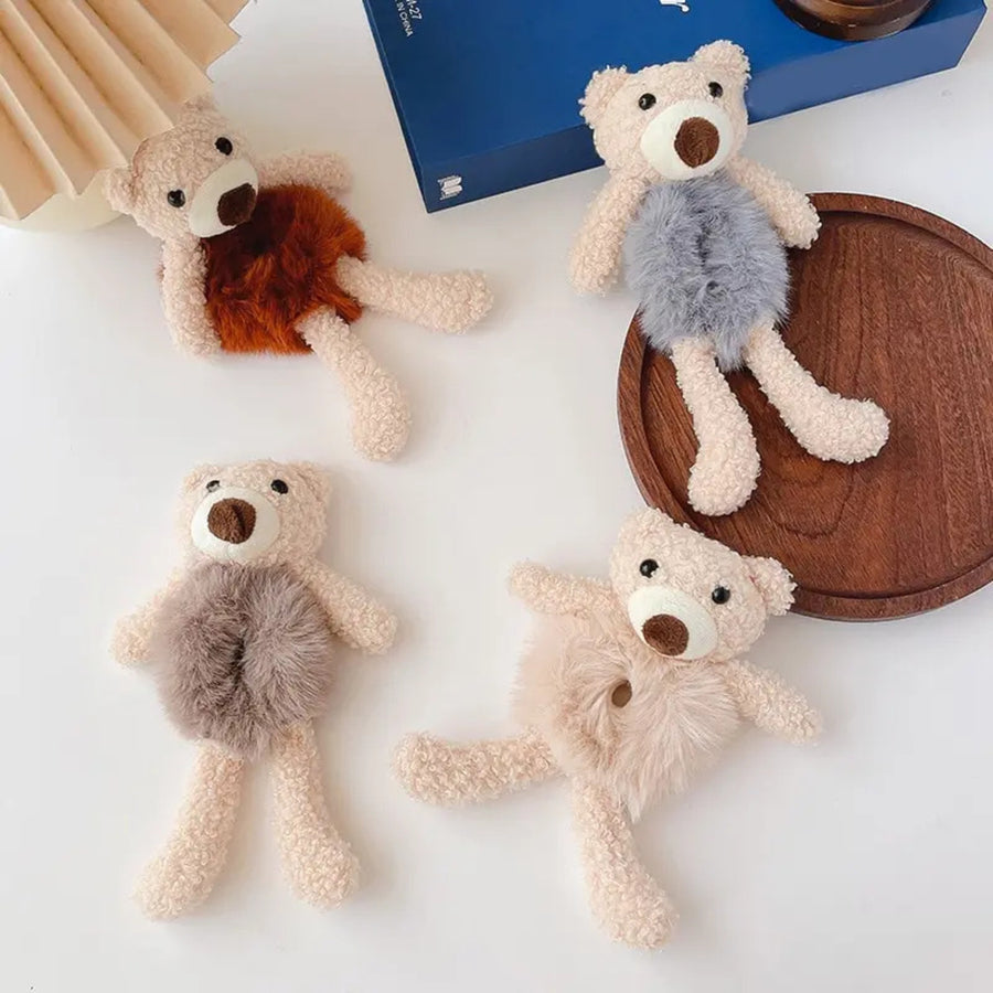 Girls Lovely Scrunchies - Cute Bear Hair Band for Kids