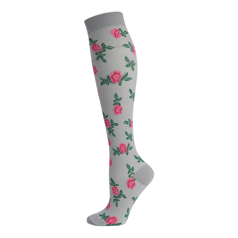High Elasticity Compression Rope Running Calf Socks for Women