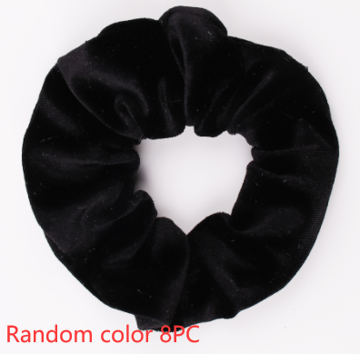 Fashion Velvet Tencel Pocket Wallet Hair Scrunchies
