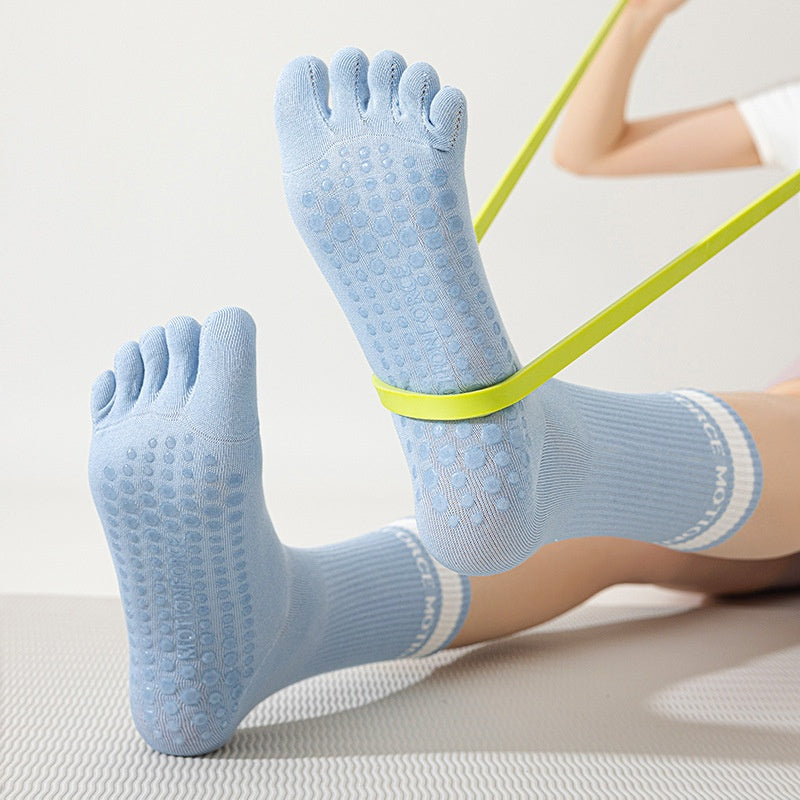 Bright Five-Finger Socks for Yoga and Pilates - Women’s Spring/Summer