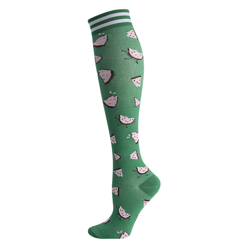 High Elasticity Compression Rope Running Calf Socks for Women