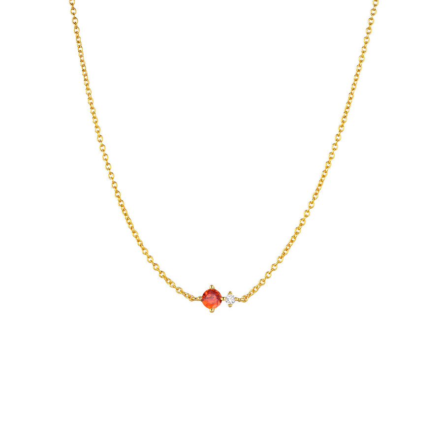 S925 Sterling Silver Necklace with Twelve Birthstone Pendants