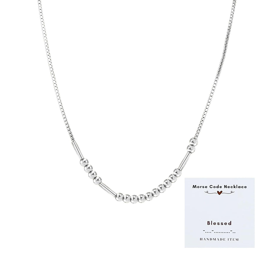 Exquisite Vintage Morse Code Necklace for Layered Looks
