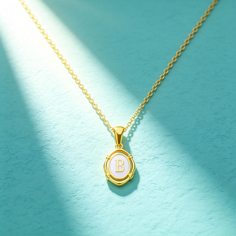 Affordable Luxury Gold 26-Letter Pendant Necklace for Women