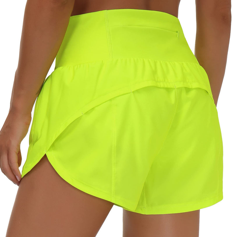 High Waisted Women's Athletic Running Shorts for Yoga