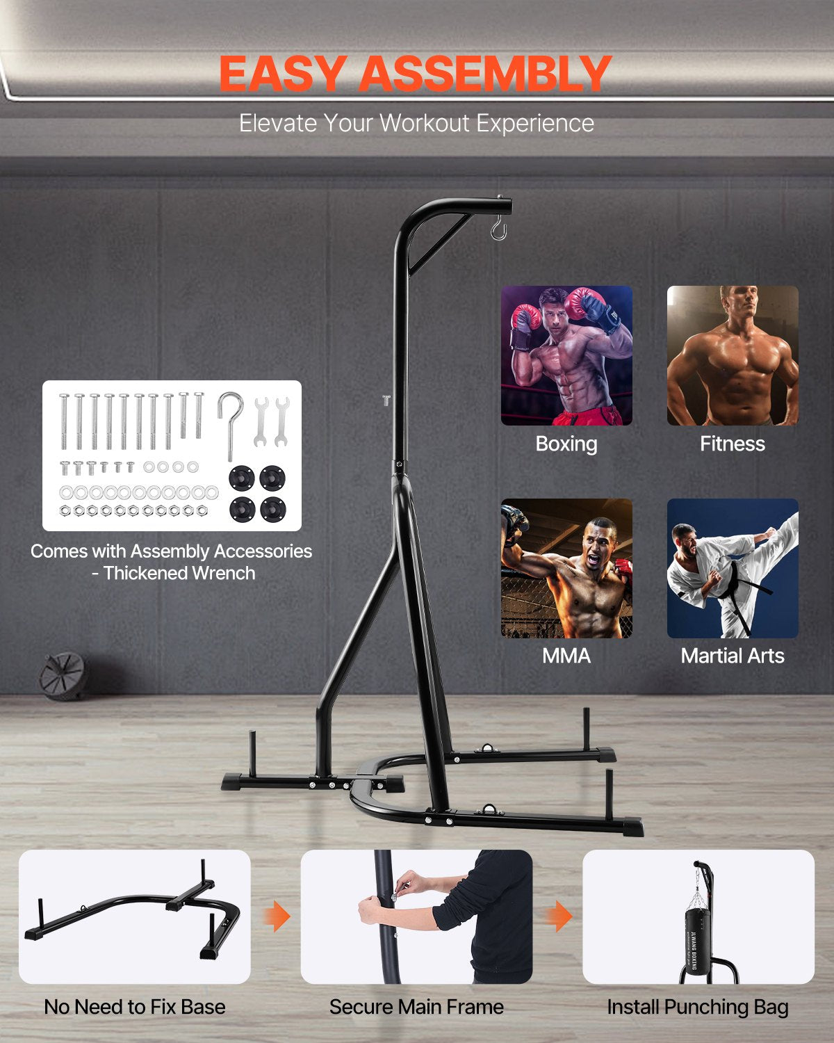 Heavy Duty Sandbag Stand for Ultimate Home Gym Workouts