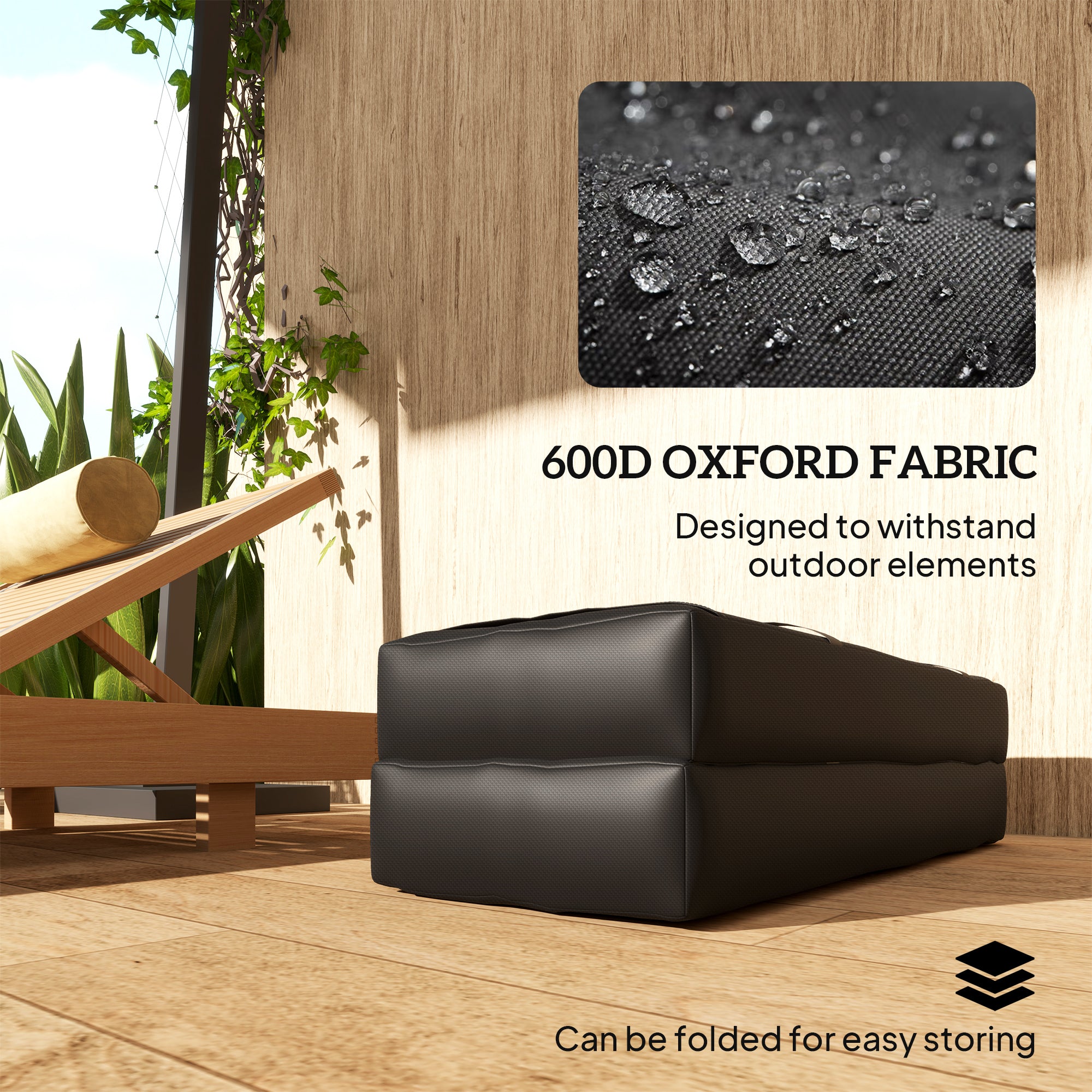Parasol Weights Set of 2 - Fillable Sandbag Umbrella Base