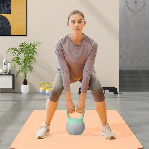 SPORTNOW 10KG Soft Kettlebell with Non-Slip Handle for Home Gym