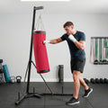 Adjustable Punching Bag with Stand for Adults - Red
