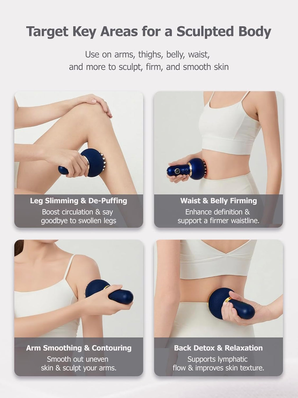 Lymphatic Drainage Massager with Microcurrent for Body Sculpting