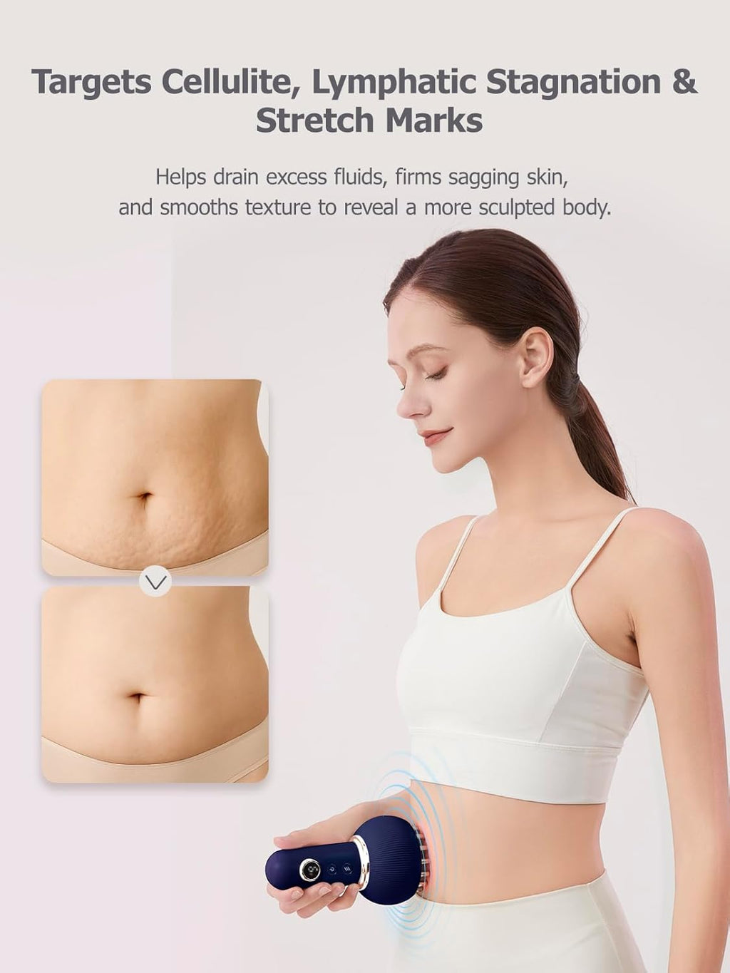 Lymphatic Drainage Massager with Microcurrent for Body Sculpting