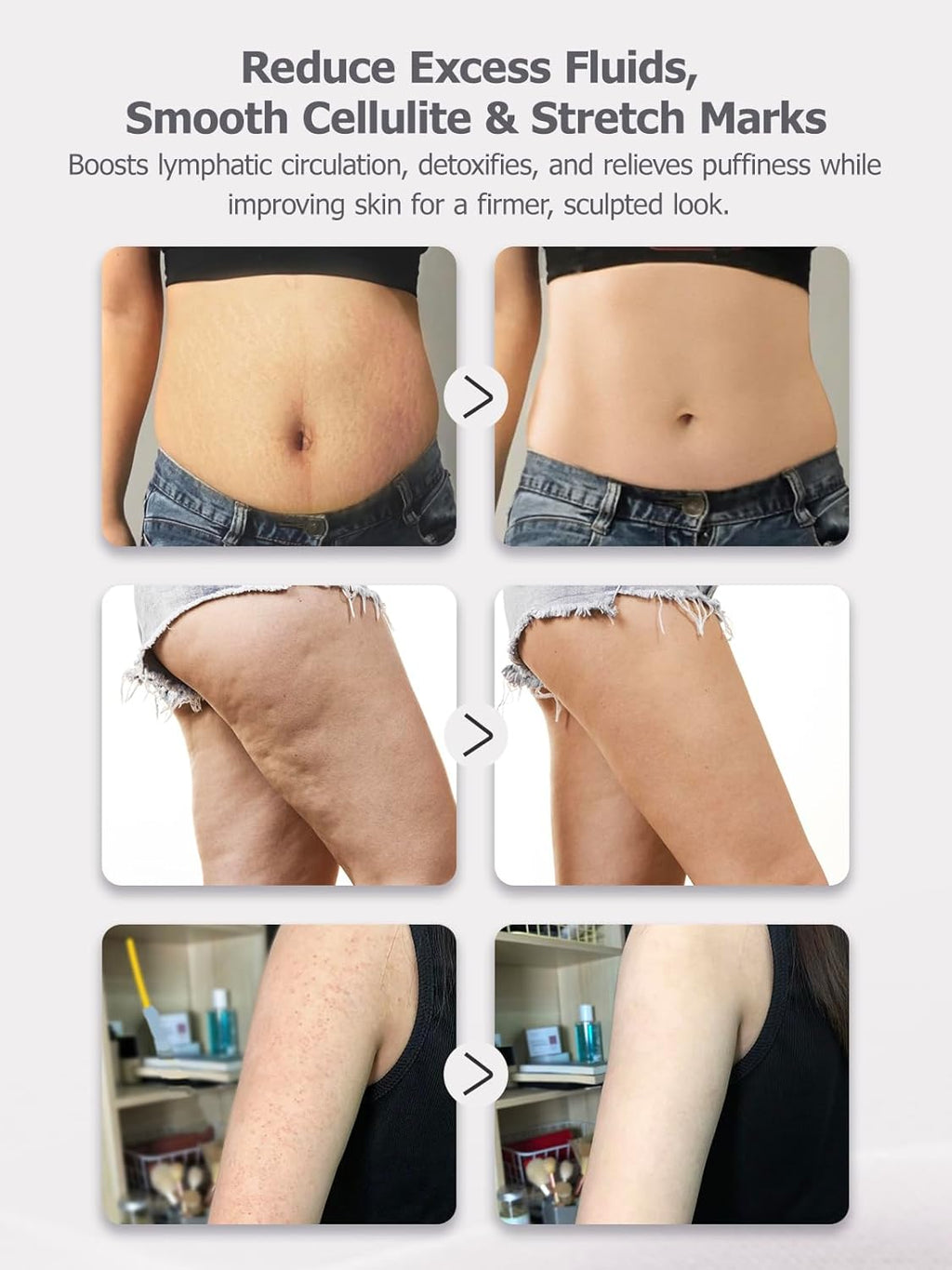 Lymphatic Drainage Massager with Microcurrent for Body Sculpting