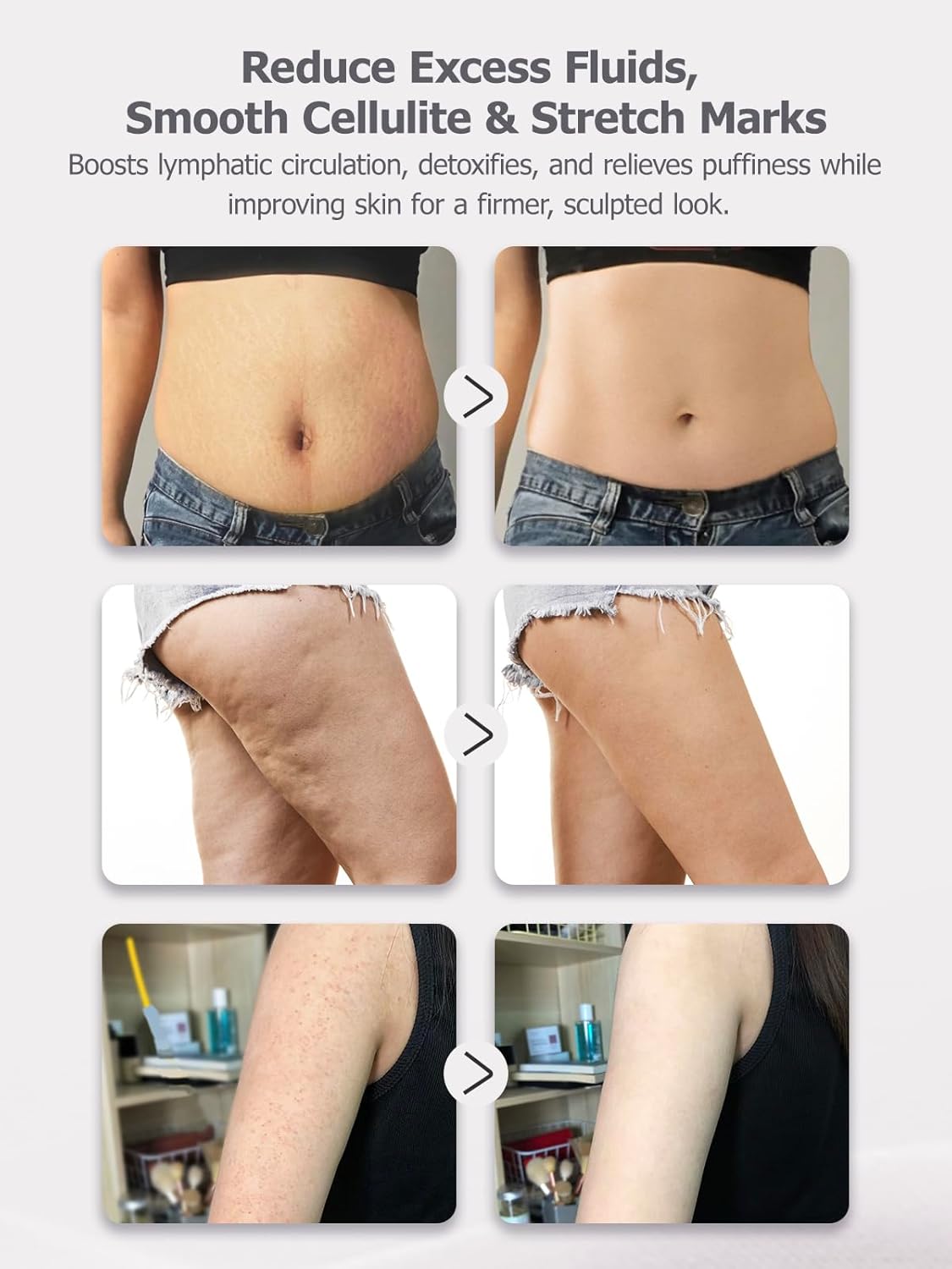 Lymphatic Drainage Massager with Microcurrent for Body Sculpting