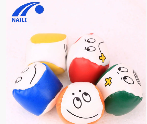 PU Leather Sandbag with Smiley Face - Random Pattern