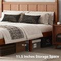 Queen Size Flat Panel Bed With Headboard & Footboard