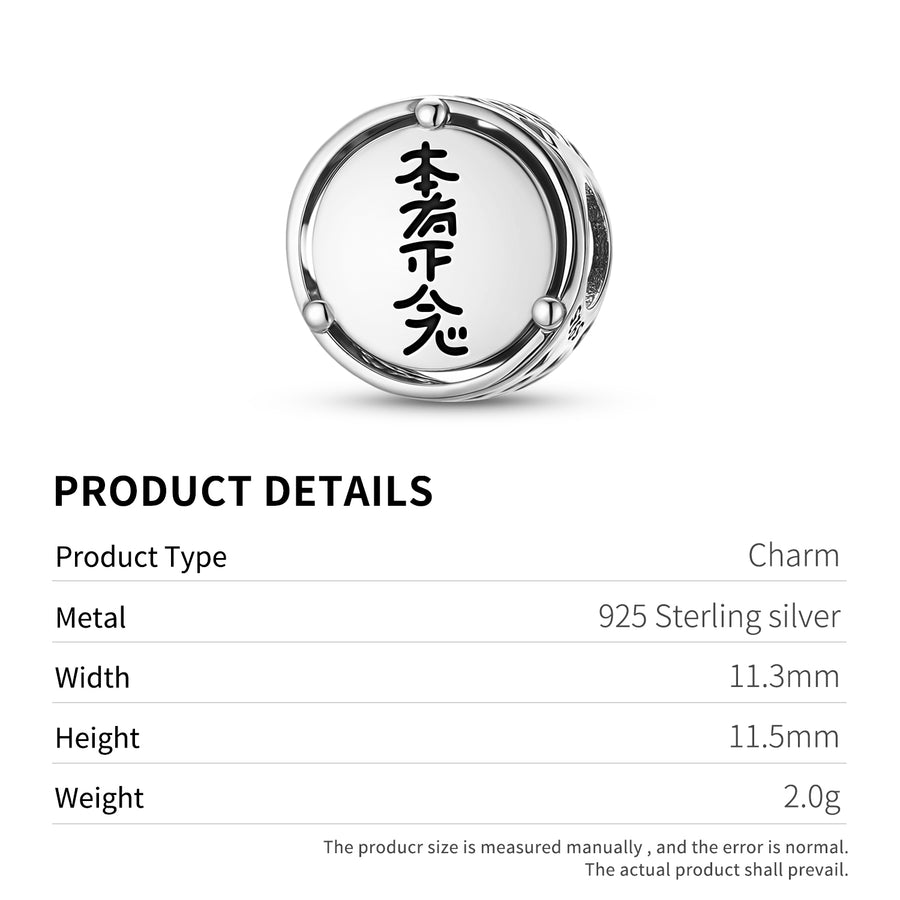 925 Sterling Silver Reiki Hon Sha Ze Sho Nen Charms for Jewelry