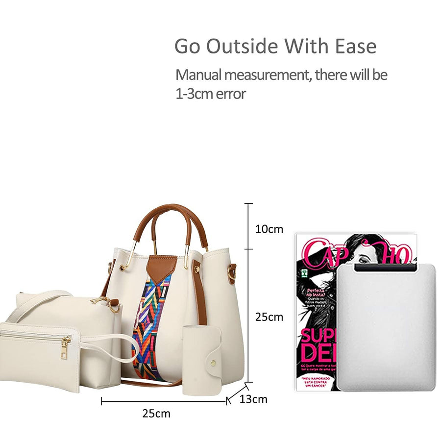 Stylish 4 Pcs Women Handbags & Wallets for Every Occasion