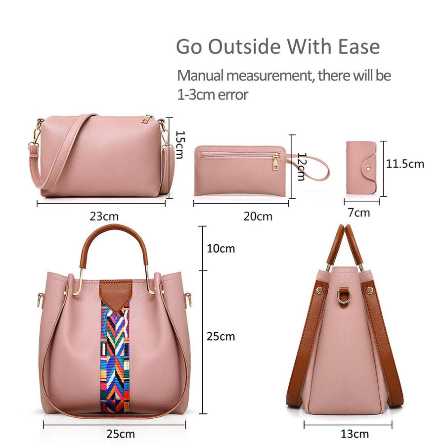 Stylish 4 Pcs Women Handbags & Wallets for Every Occasion