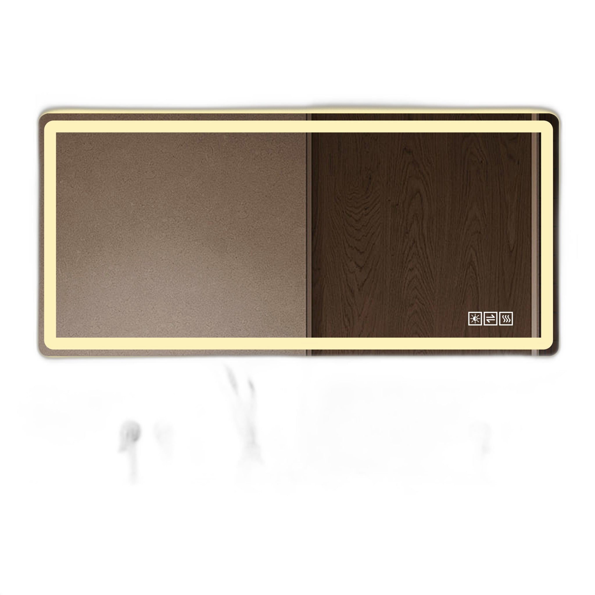 Dimmable LED Bathroom Vanity Mirror - 28x60in Anti-Fog & Shatter-Proof