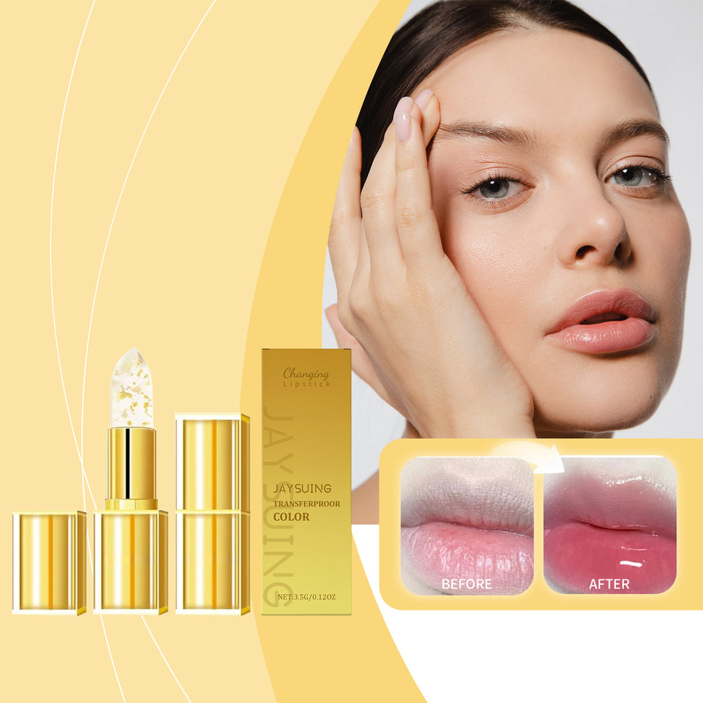Gold Leaf Color-Changing Lip Balm for Moisturized Lips