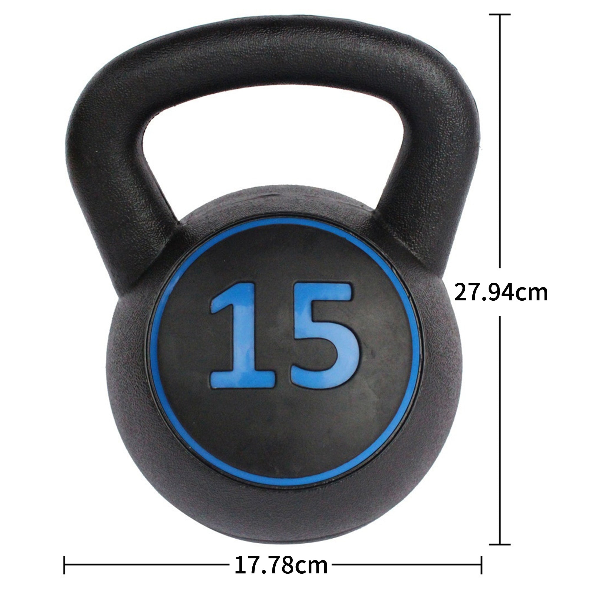 5 10 15LB Kettlebell Set for Strength Training & Fitness