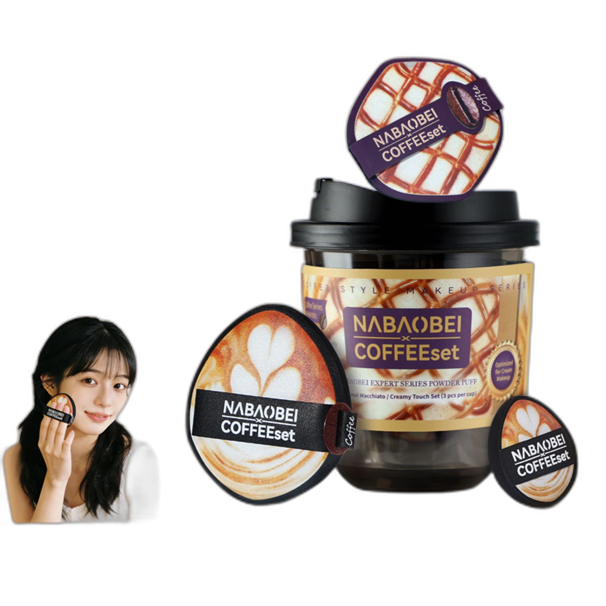 Caramel Macchiato Ultra-Soft Creamy Touch Sponge Combo