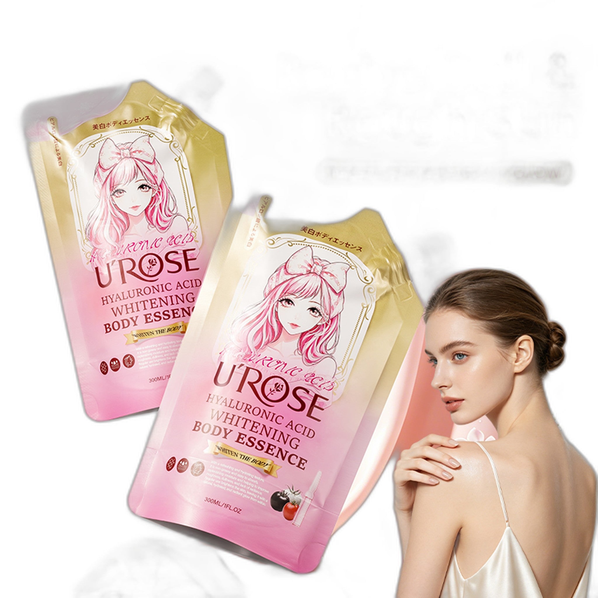 UROSE Hyaluronic Acid Whitening Body 300ml
