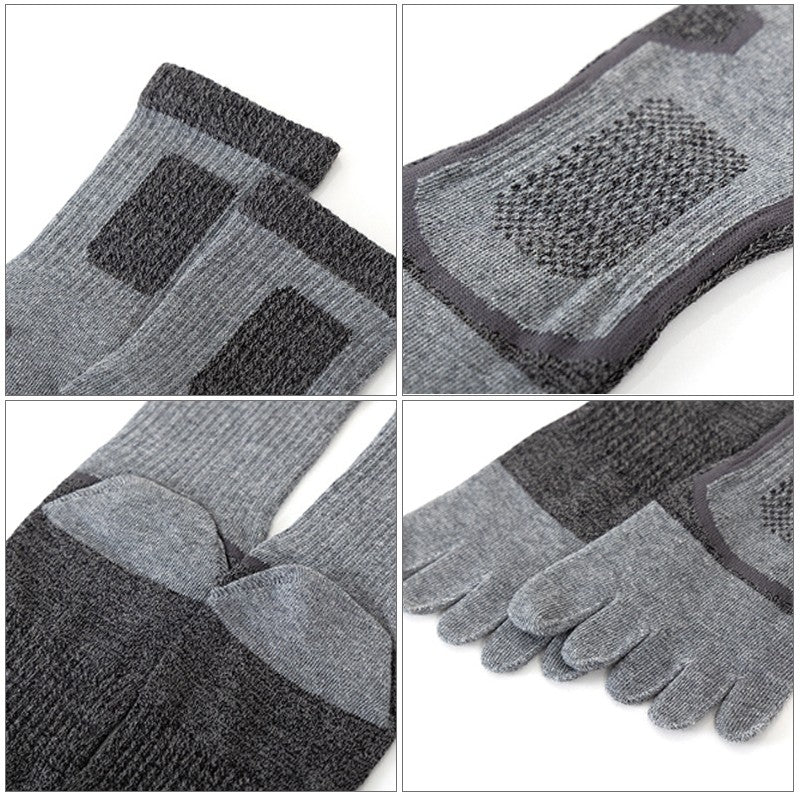 5 Pairs Men's Cotton Blend Athletic Running Sports Socks