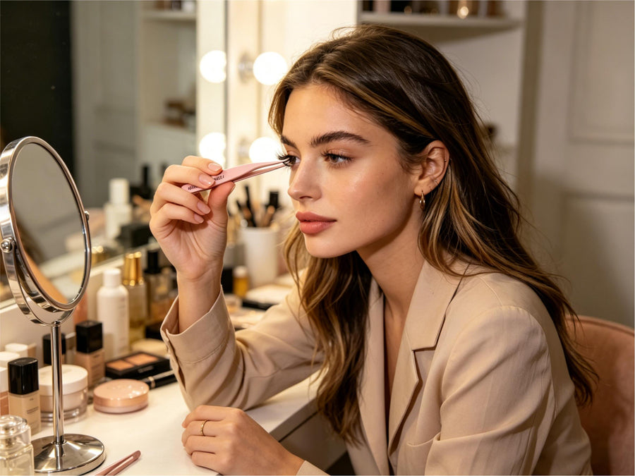 Non-Sticky Lash Tweezers for Perfect Eyelash Application