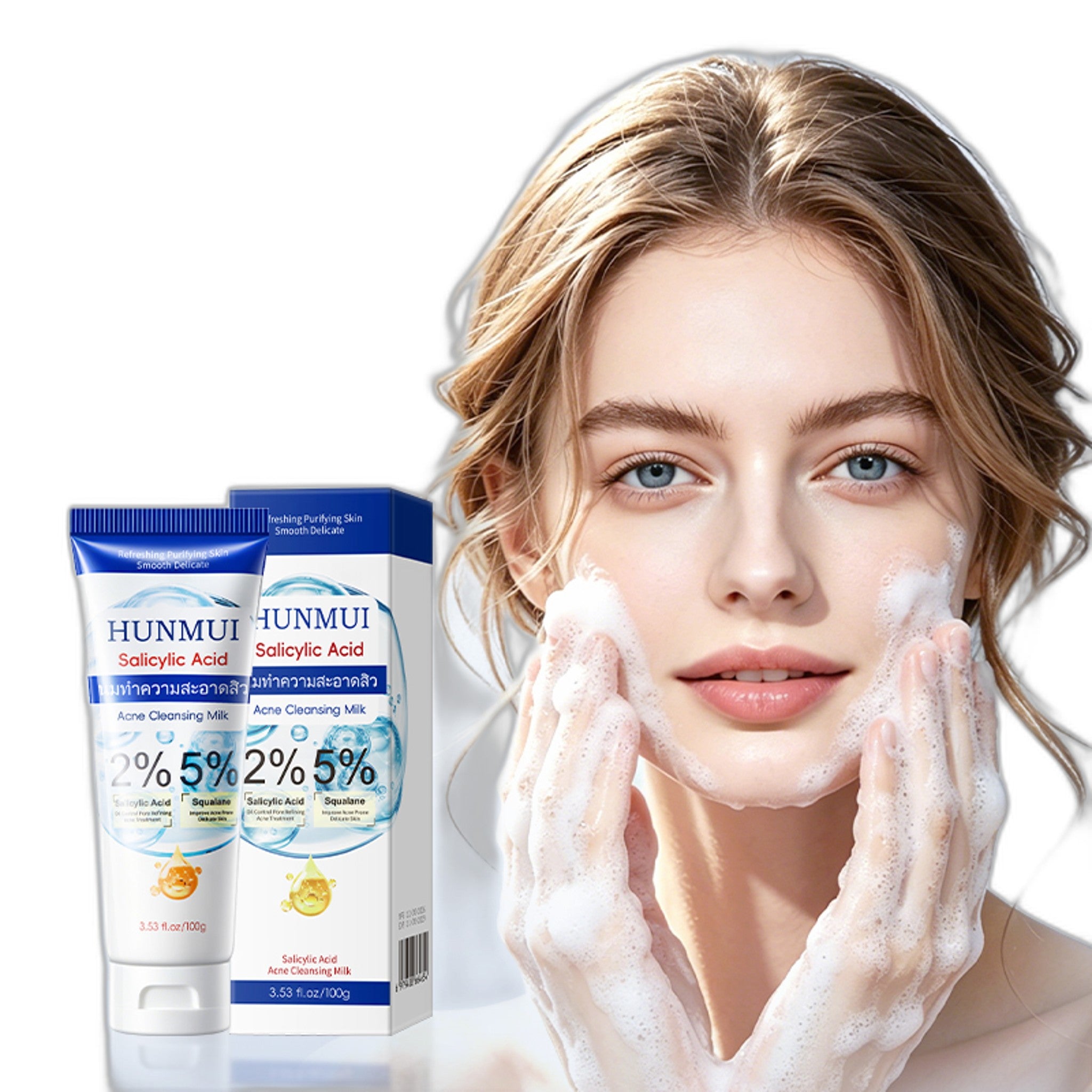 HUNMUI Salicylic Acid Acne-Fighting Facial Cleanser