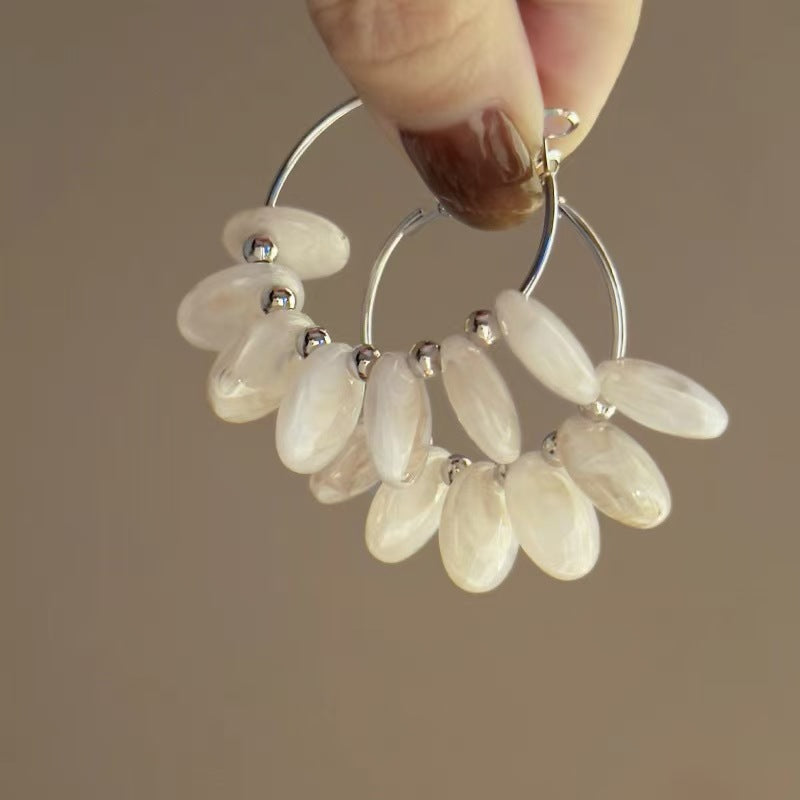Street Fashion French Vintage Magic Circle Hoop Earrings