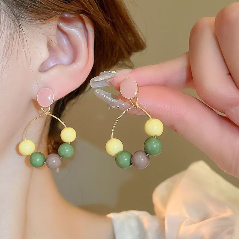 Street Fashion French Vintage Magic Circle Hoop Earrings