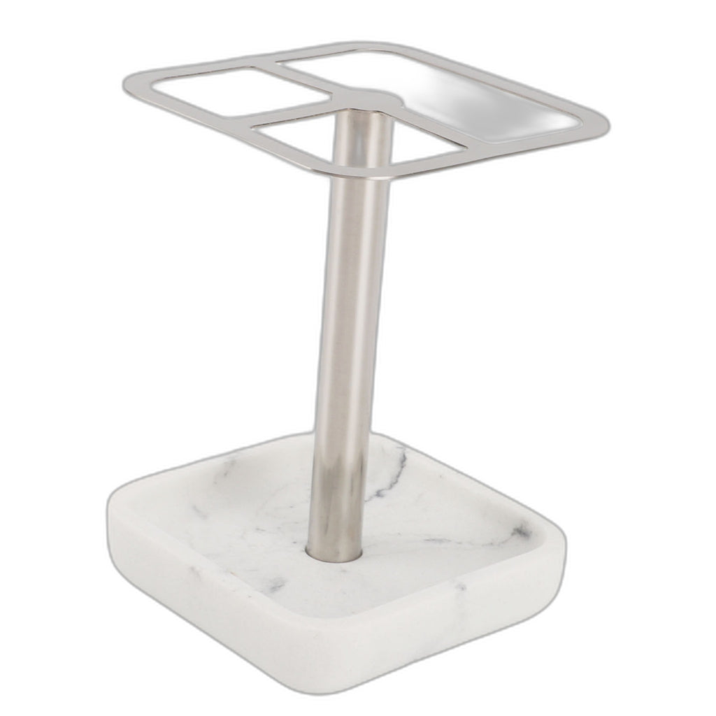 Rustproof Stainless Steel Toothbrush Holder - Space Saving Organizer