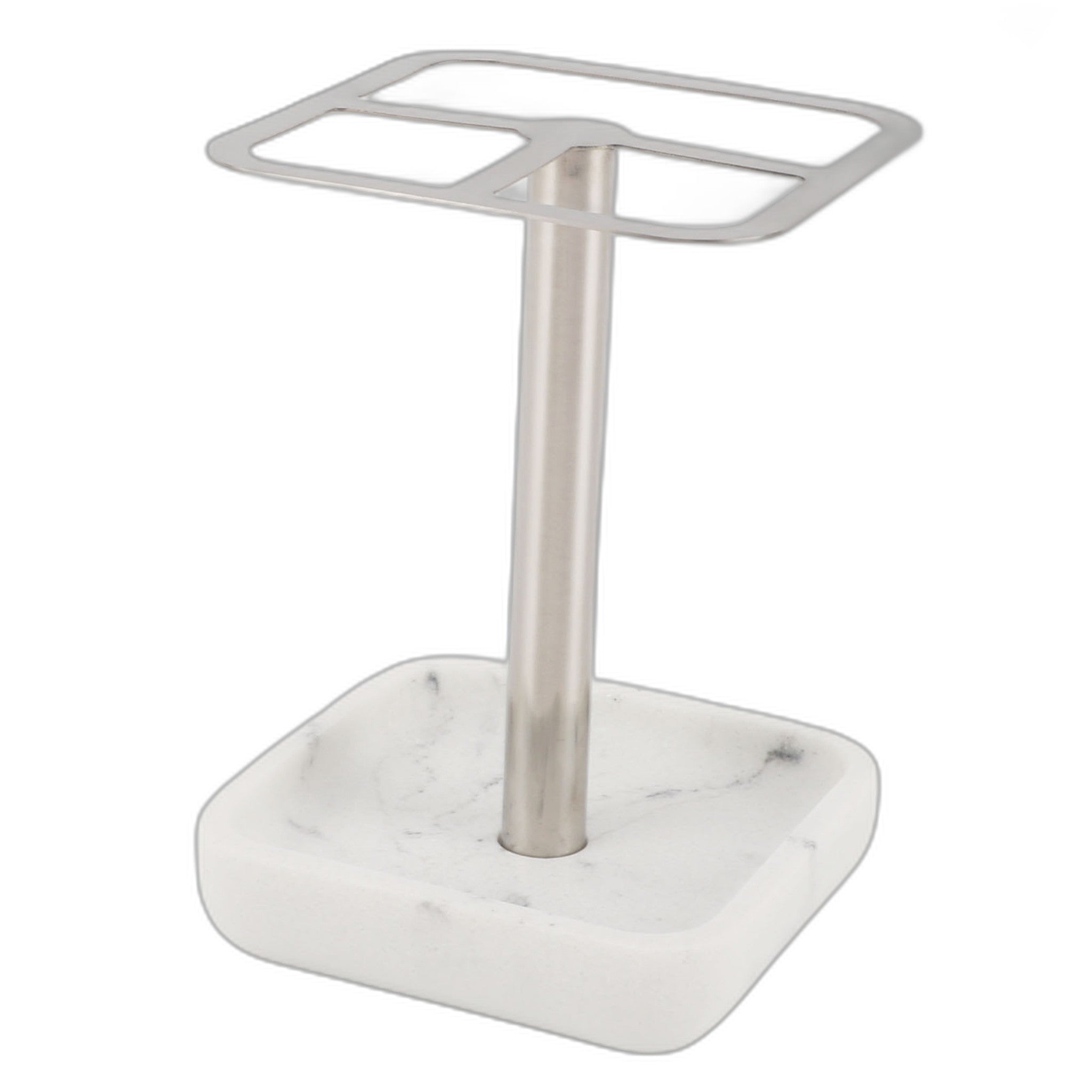 Rustproof Stainless Steel Toothbrush Holder - Space Saving Organizer